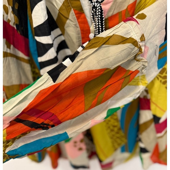 Fate Curve Boutique Peasant Boho Colorful Tunic Top Size 2X - Picture 4 of 11